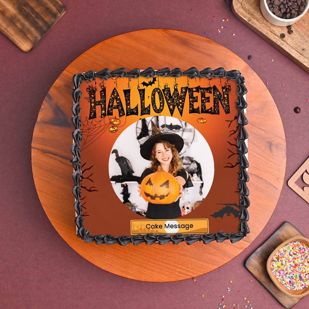 Halloween Haunt Photo Cake