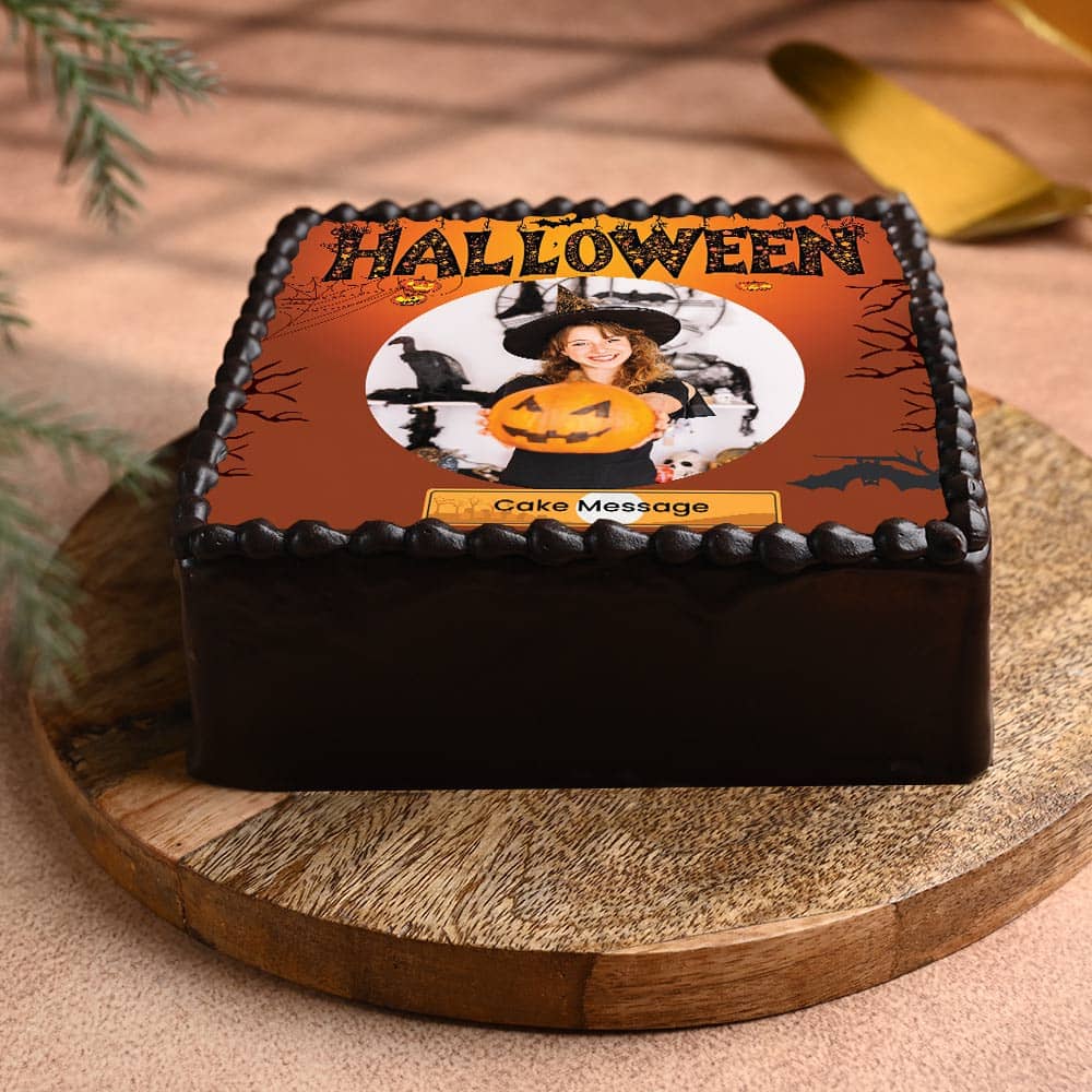 Halloween Haunt Photo Cake