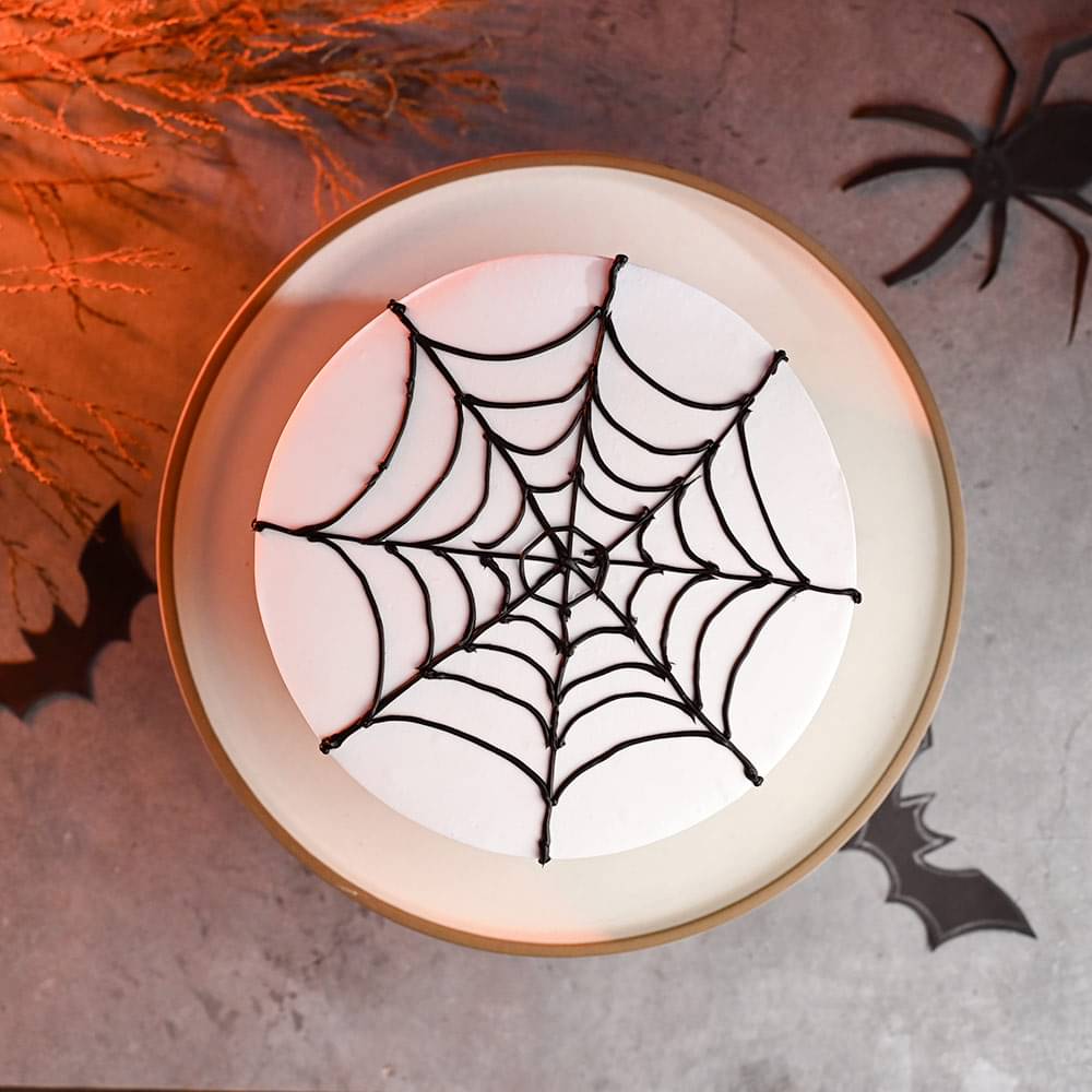 Spider Web Pineapple Cake