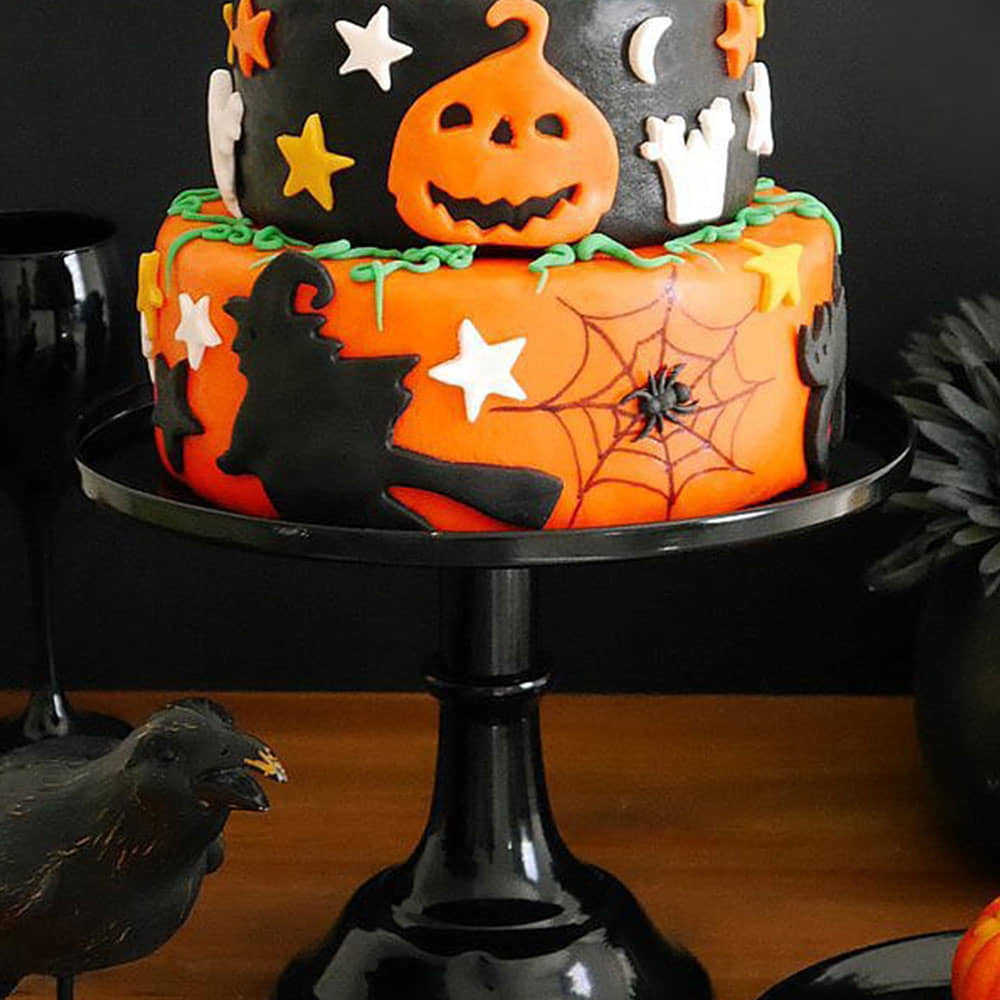 Spooky Pumpkin Fondant Cake