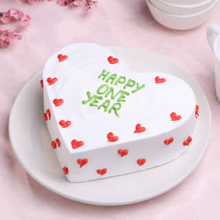Love Hearts Anniversary Pineapple Cake