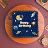 Happy Birthday Space Theme Cake