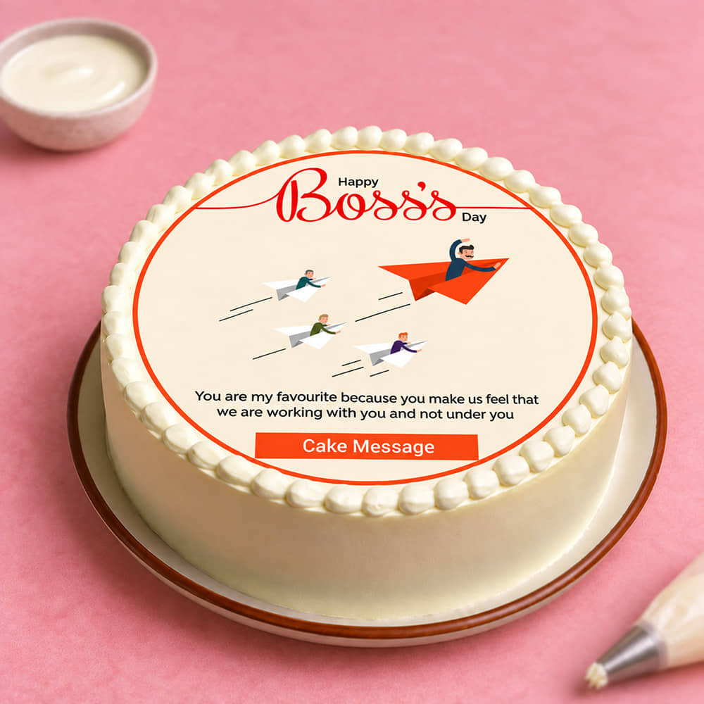 Happy Boss Day Cake