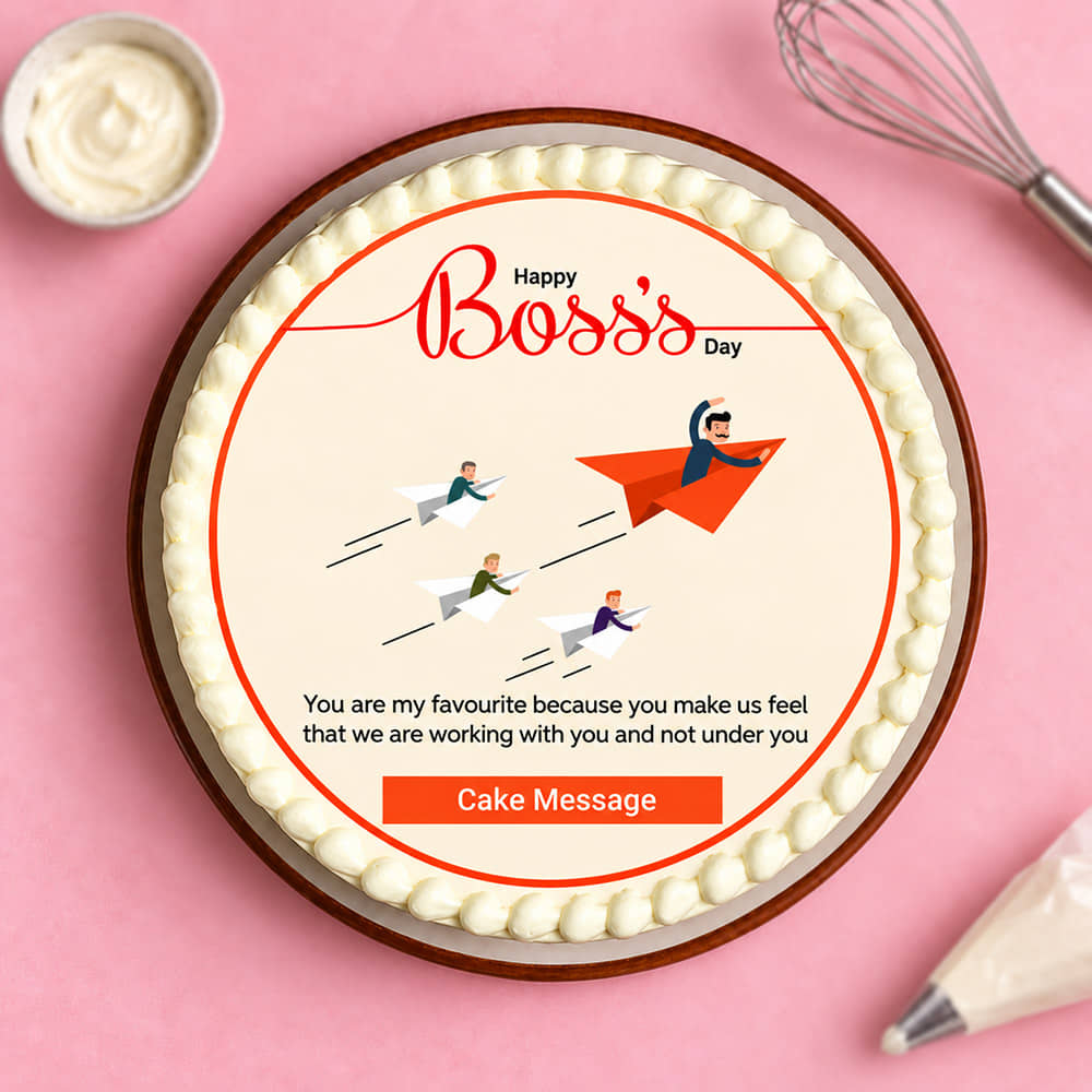 Happy Boss Day Cake