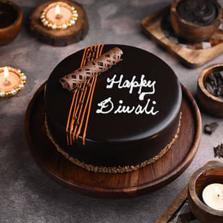 Happy Diwali Chocolate Cake