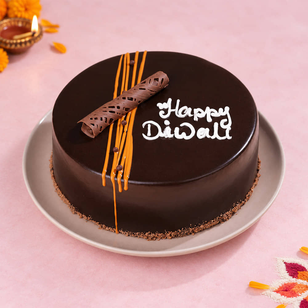 Happy Diwali Chocolate Cake