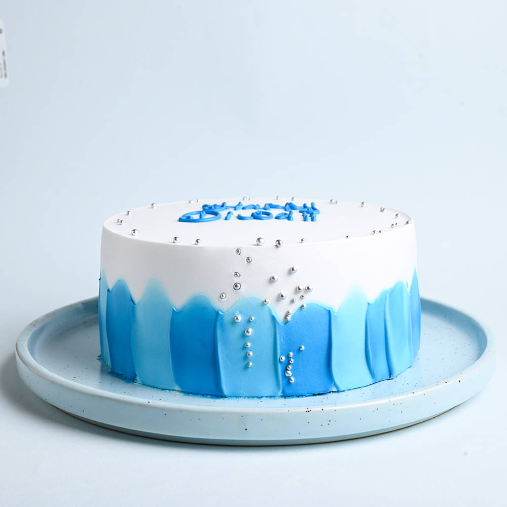 Side View ofHappy Diwali Pineapple Cake