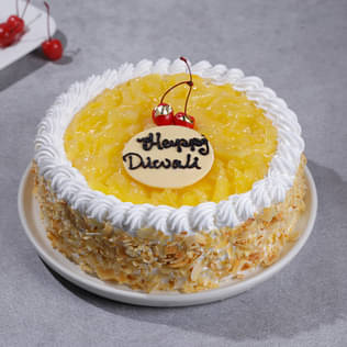 Happy Diwali Pineapple Cake