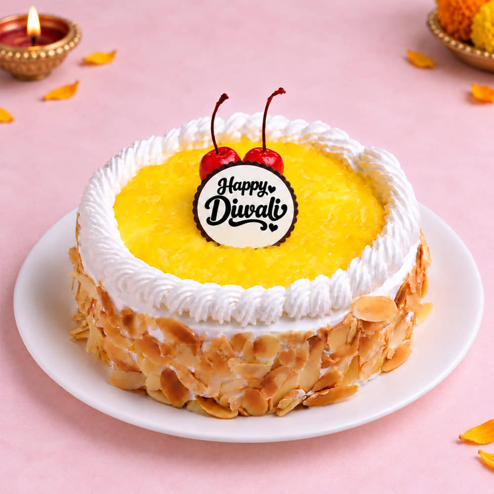 Diwali Celebrations Pineapple Cake