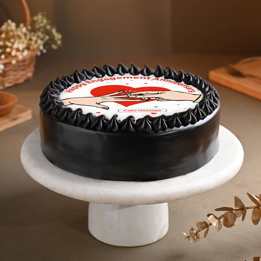 Happy Engagement Anniversary Cake