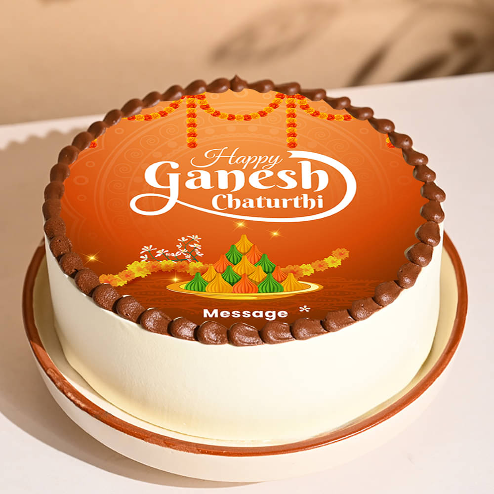 Happy Ganesh Chaturthi Cake