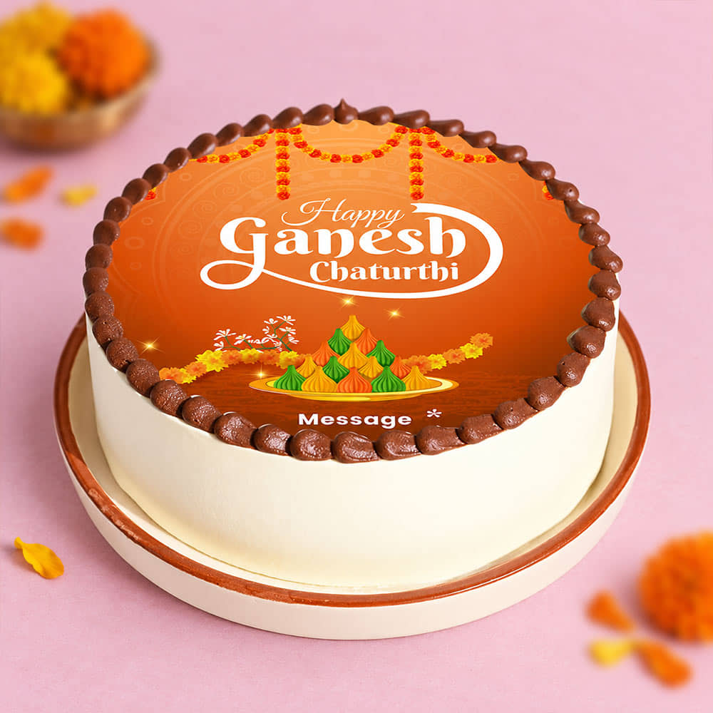 Happy Ganesh Chaturthi Cake