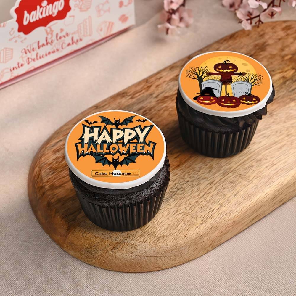 Happy Halloween Cupcake Duo