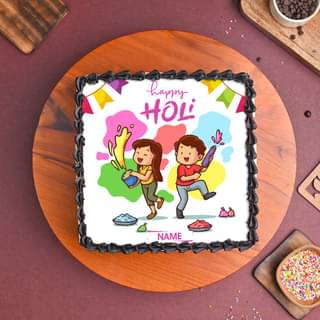 Colorful Holi Poster Cake