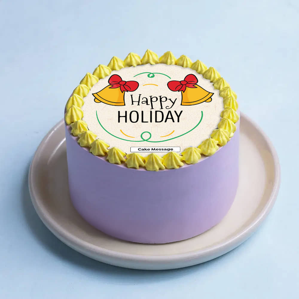 Happy Holiday Christmas Bento Cake Happy Holiday Christmas Bento Cake