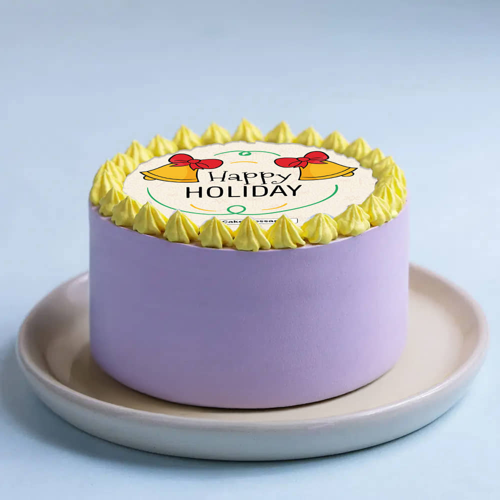 Happy Holiday Christmas Bento Cake