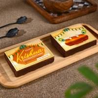 Happy Janmashtami Walnut Brownies