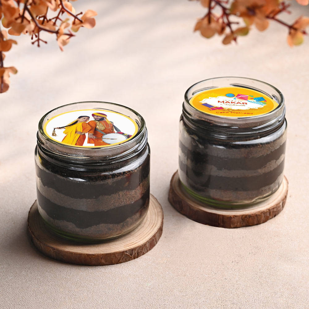Makar Sankranti Choco Jar Cakes
