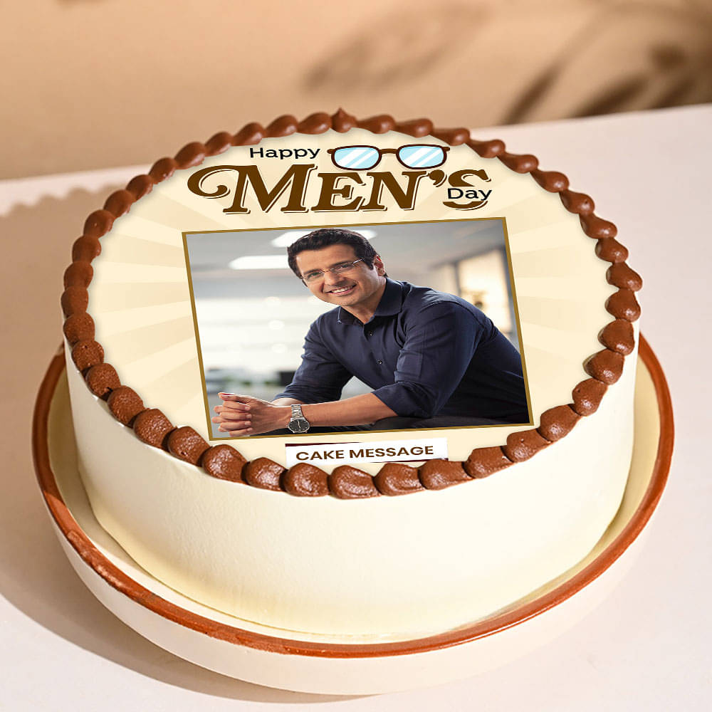 Happy Mens Day Photo Cake Happy Mens Day Photo Cake