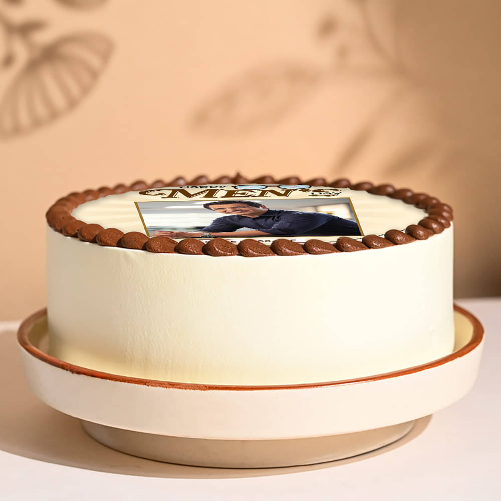 Happy Mens Day Photo Cake