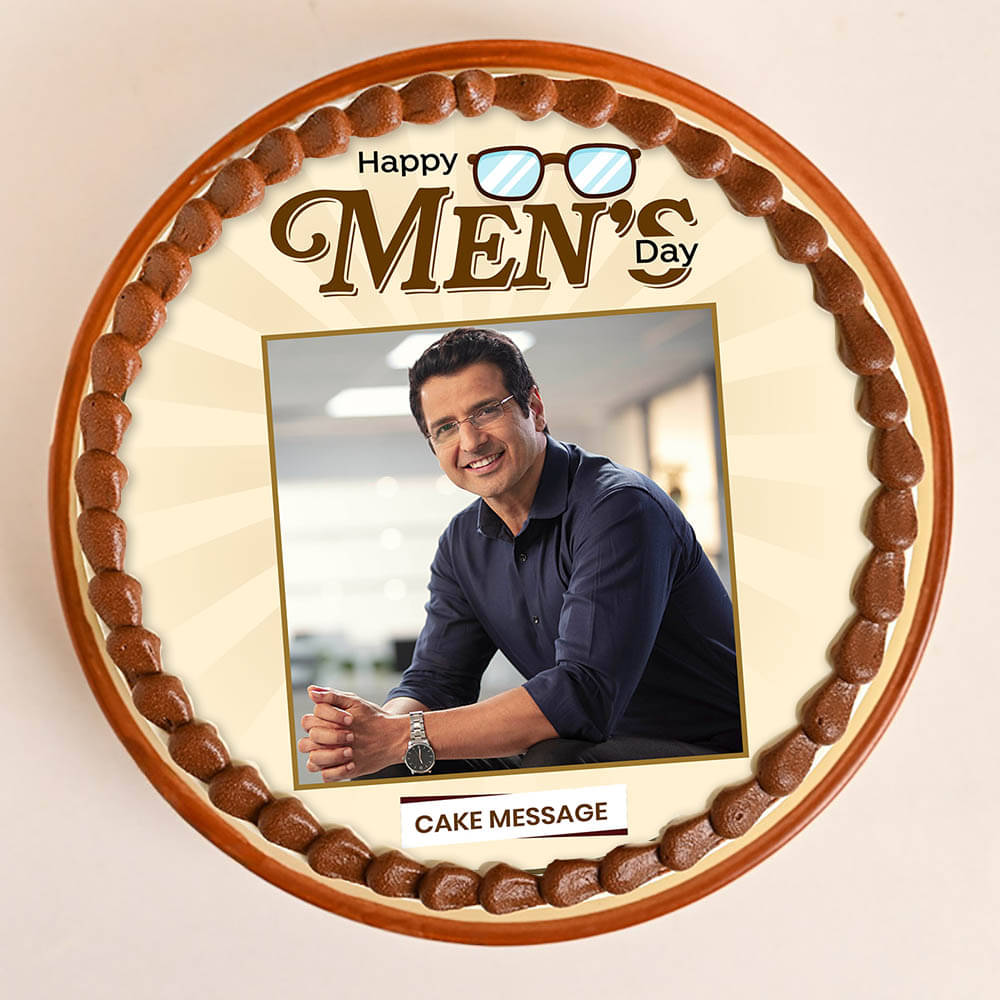 Happy Mens Day Photo Cake