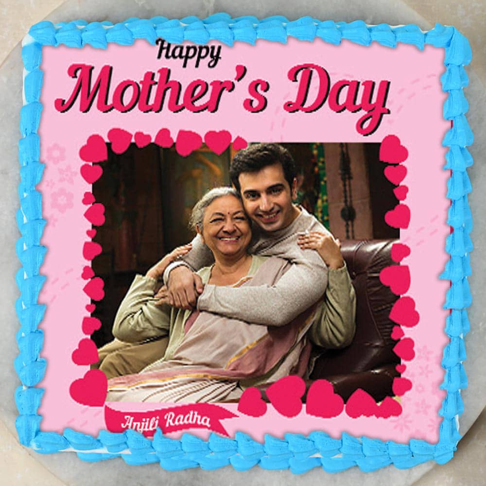 Happy Mothers Day Photo Cake