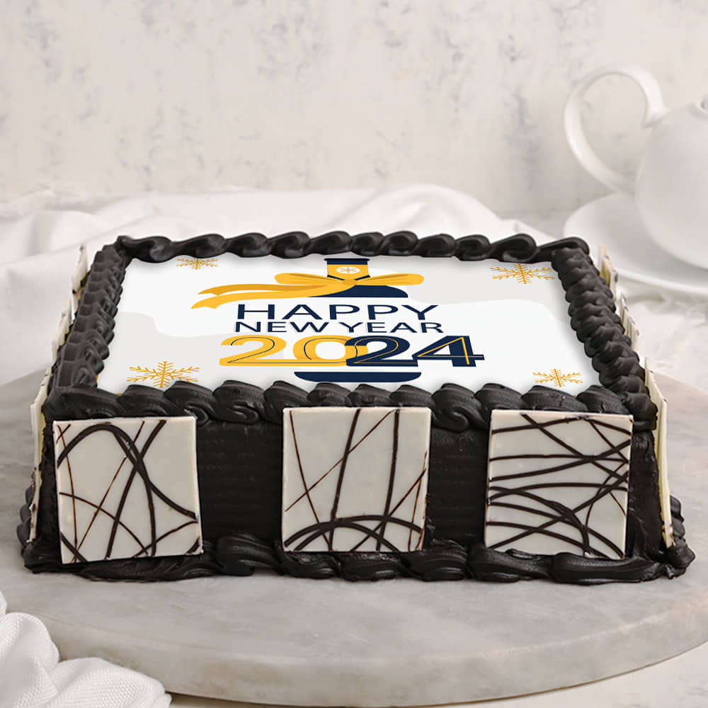 Happy New year Poster Cake