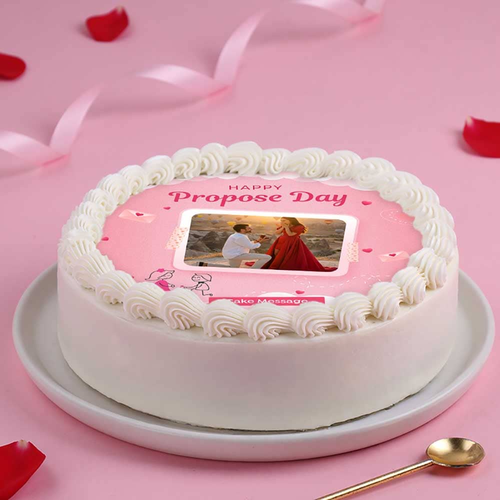Happy Propose Day Photo Cake