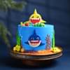 Happy Shark Seabed Fondant Cake