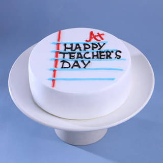Happy Teachers Day Chocolate Cake