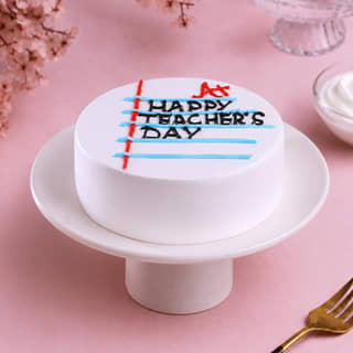 Front View of A Plus Teachers Day Cake Front View of A Plus Teachers Day Cake