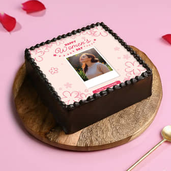 Happy Womens Day Photo Cake