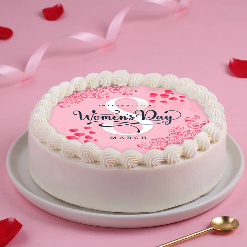 Happy Womens Day Poster Cake