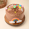 HBD Cutesy Teddy Cream Cake