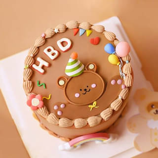 HBD Cutesy Teddy Cake