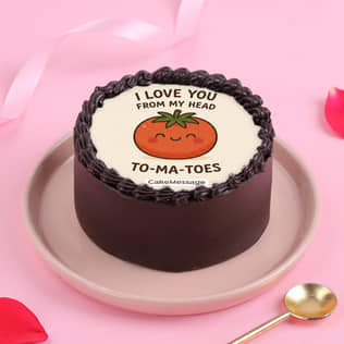 Head Over Heels In Love Bento Cake