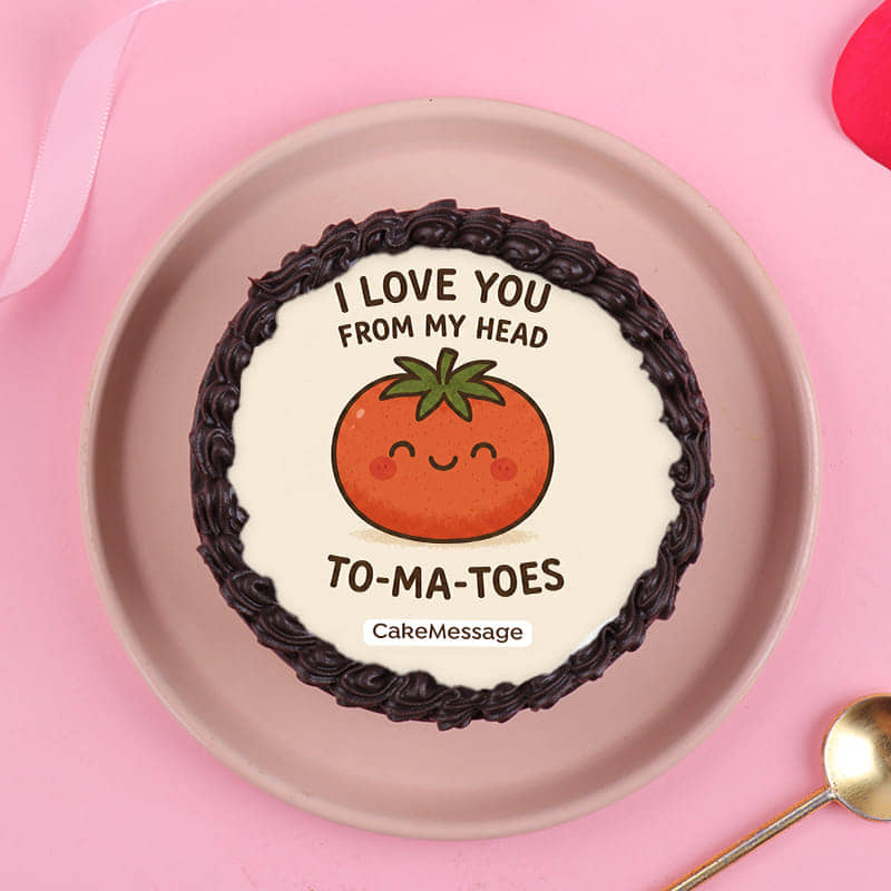 Head Over Heels In Love Bento Cake
