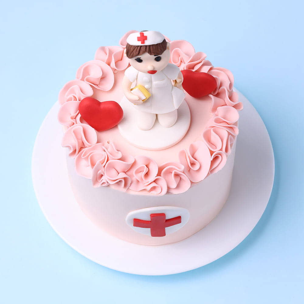 Healthy Heart Nurse Cake