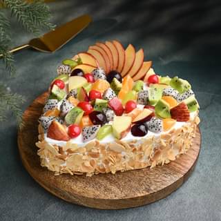 Fruity By Nature - Heart Shaped Mixed Fruit Cake