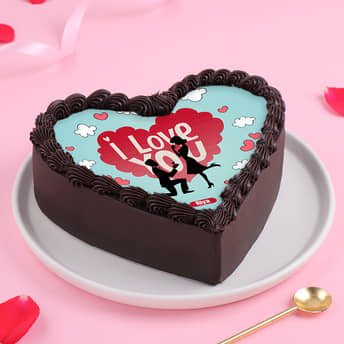Heartfelt I Love You Photo Cake Heartfelt I Love You Photo Cake
