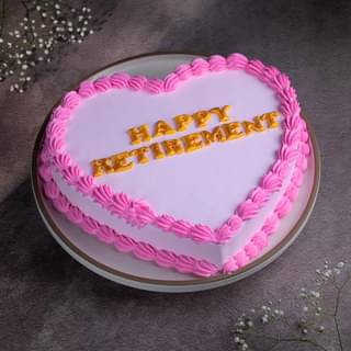 Heartfelt Retirement Cake