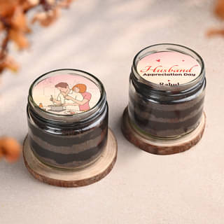 Heartfelt Thanks Jar Cakes for Husband