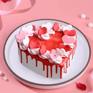 Hearts Aflutter Cake Hearts Aflutter Cake