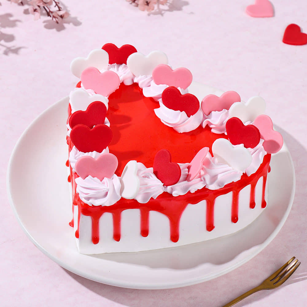 Hearts Aflutter Cake Hearts Aflutter Cake