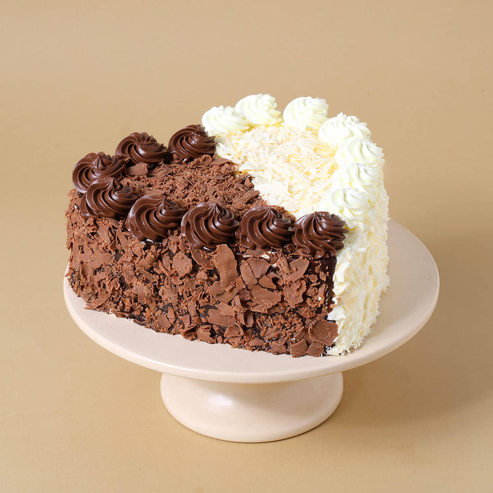 Black N White Forest Cake for Anniversary