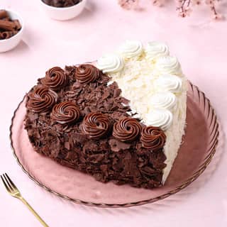 Black N White Forest Cake for Anniversary Black N White Forest Cake for Anniversary