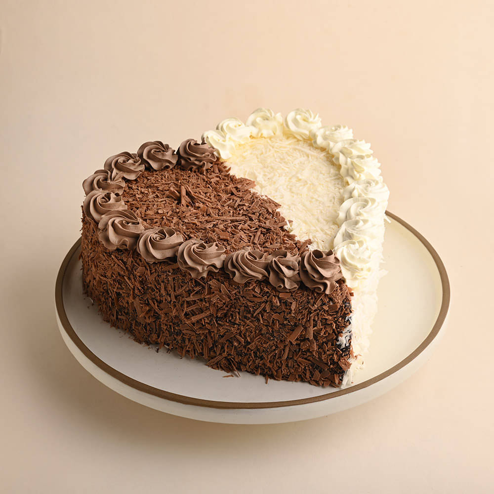 Square Decorated Black Forest Cake