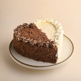 A New Anniversary Cake Hearty Black N White Forest Cake