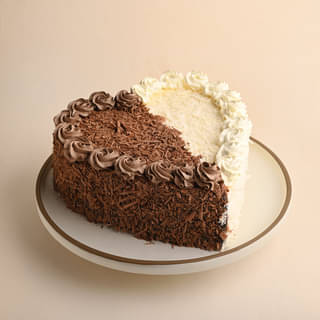 Hearty Black N White Forest Cake