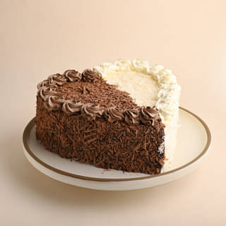 Hearty Black N White Forest Cake